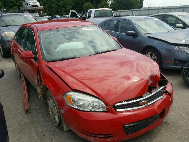 2G1WT57N691203615 - 2009 CHEVROLET IMPALA 1LT RED photo 1