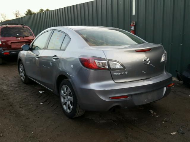 JM1BL1TF4D1767906 - 2013 MAZDA 3 I SILVER photo 3