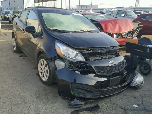 KNADM4A3XE6385932 - 2014 KIA RIO LX BLACK photo 1