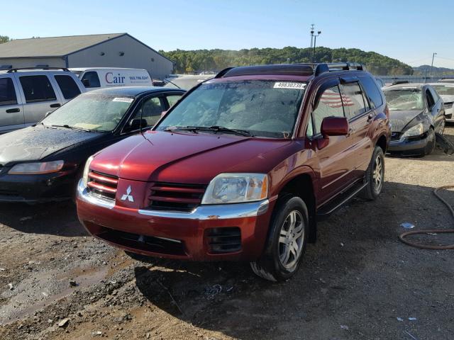 4A4MM31S44E007171 - 2004 MITSUBISHI ENDEAVOR X BURGUNDY photo 2