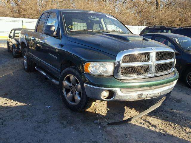 1D7HA18N12S657876 - 2002 DODGE RAM 1500 GREEN photo 1