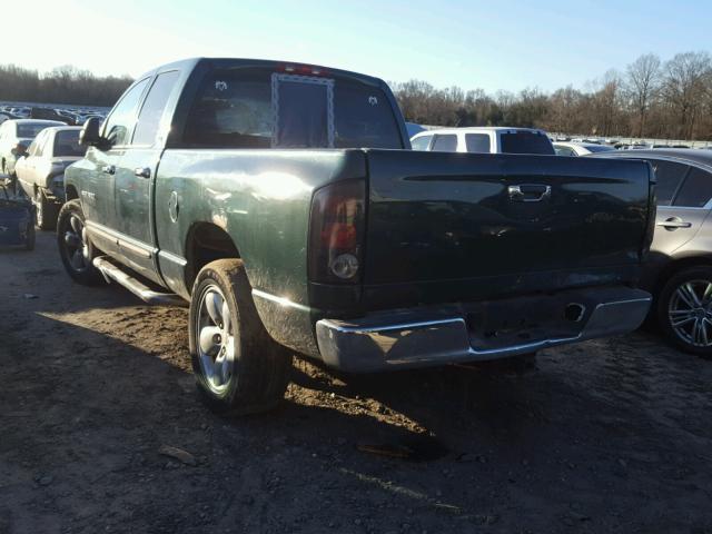 1D7HA18N12S657876 - 2002 DODGE RAM 1500 GREEN photo 3