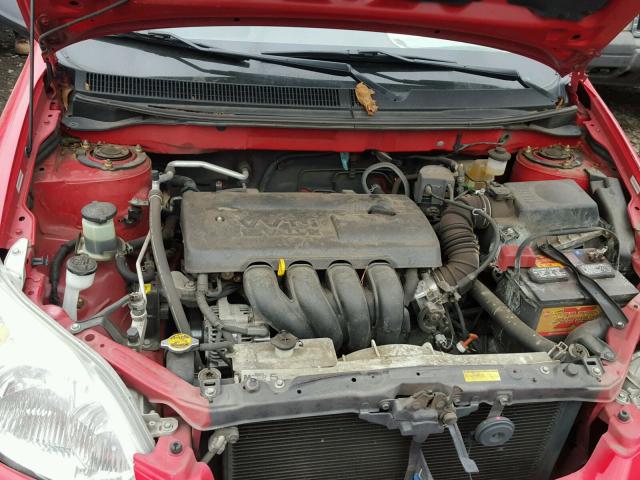 2T1KR32E53C126423 - 2003 TOYOTA COROLLA MA RED photo 7