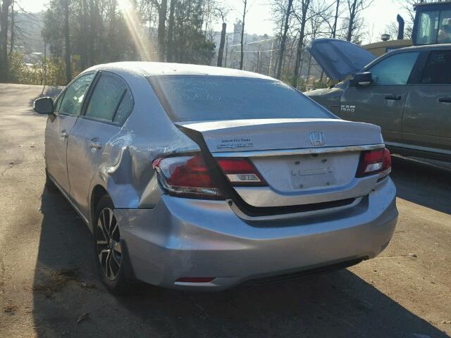 19XFB2F91DE056726 - 2013 HONDA CIVIC EXL فضي صورة 3