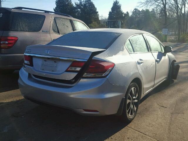 19XFB2F91DE056726 - 2013 HONDA CIVIC EXL فضي صورة 4