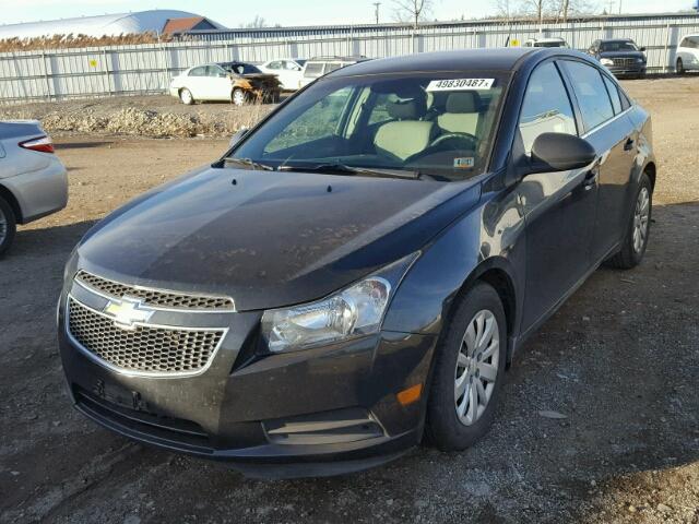 1G1PC5SH9B7143957 - 2011 CHEVROLET CRUZE LS BLACK photo 2