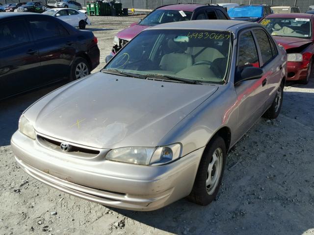 2T1BR12E7XC120505 - 1999 TOYOTA COROLLA VE BEIGE photo 2