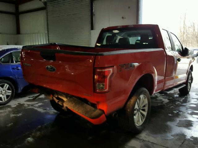 1FTFX1EF5GFB90247 - 2016 FORD F150 SUPER RED photo 4