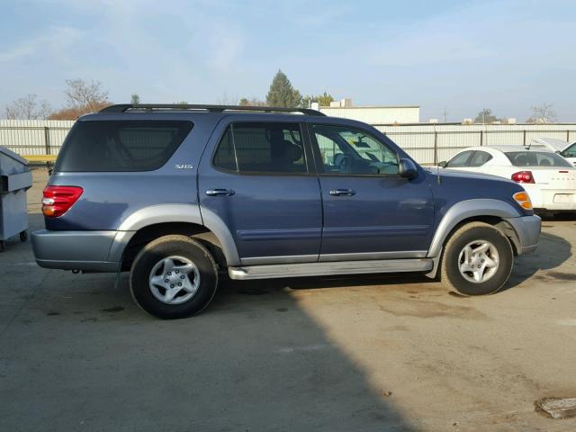 5TDZT34A12S105455 - 2002 TOYOTA SEQUOIA SR GRAY photo 9