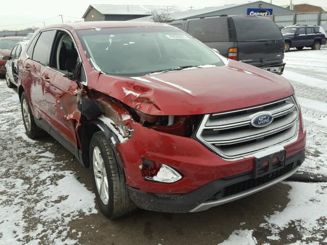 2FMPK4J98GBB11364 - 2016 FORD EDGE SEL RED photo 1