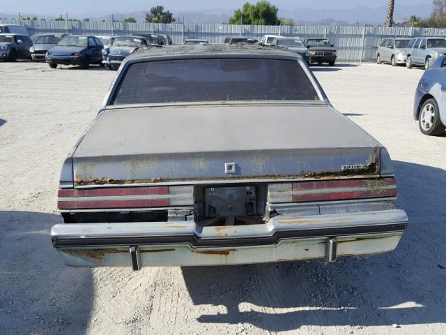 1G4GM11A3HP442995 - 1987 BUICK REGAL LIMI GRAY photo 9