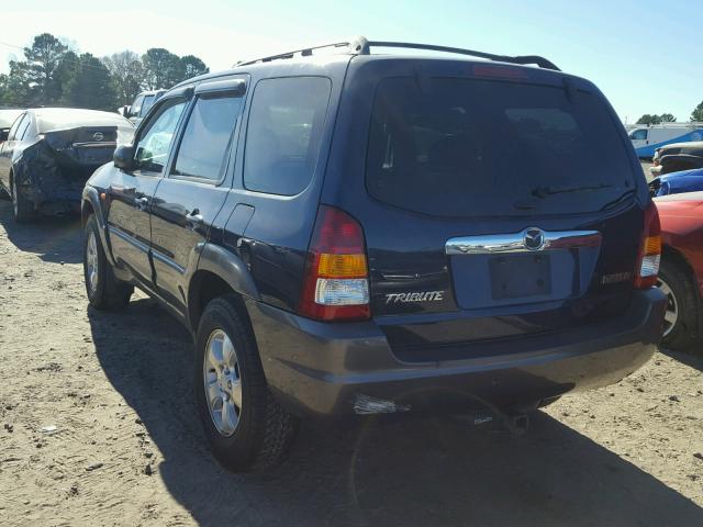 4F2YZ04143KM46785 - 2003 MAZDA TRIBUTE LX BLUE photo 3