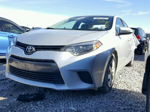 5YFBURHE1GP376742 - 2016 TOYOTA COROLLA L SILVER photo 2