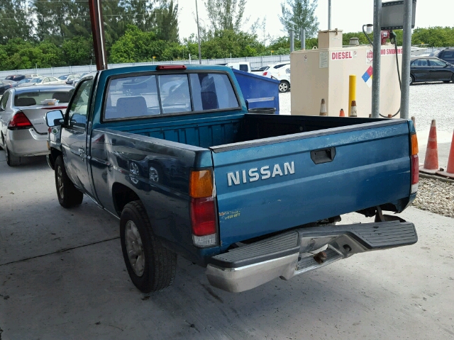 1N6SD11S0VC331506 - 1997 NISSAN TRUCK BASE BLUE photo 3