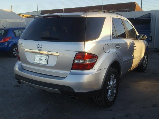 4JGBB86E96A034151 - 2006 MERCEDES-BENZ ML 350 SILVER photo 4