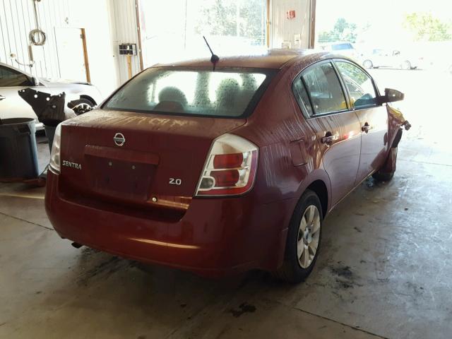 3N1AB61E87L708265 - 2007 NISSAN SENTRA 2.0 RED photo 4