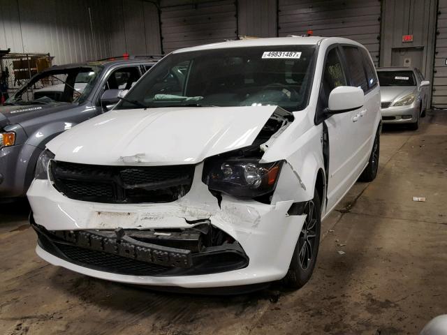 2C4RDGBG9ER462391 - 2014 DODGE GRAND CARA WHITE photo 2