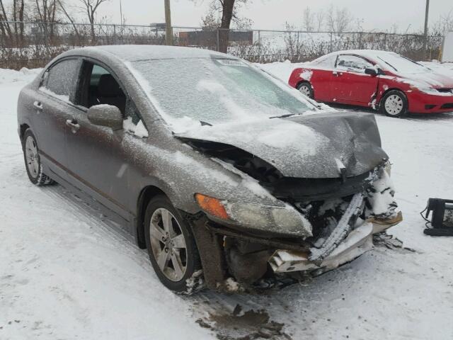 2HGFA16516H016827 - 2006 HONDA CIVIC LX GRAY photo 1