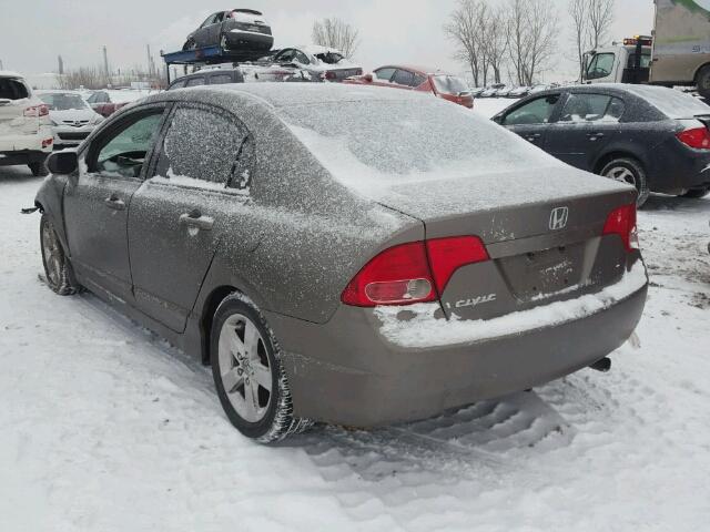 2HGFA16516H016827 - 2006 HONDA CIVIC LX GRAY photo 3