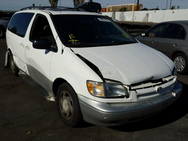 4T3ZF13C4YU192659 - 2000 TOYOTA SIENNA LE WHITE photo 1