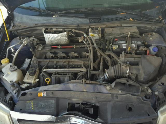 1FAHP35N39W232130 - 2009 FORD FOCUS SE BLUE photo 7