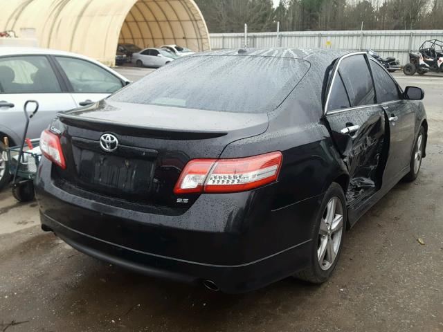 4T1BF3EK7BU137396 - 2011 TOYOTA CAMRY BASE BLACK photo 4