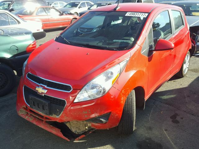 KL8CD6S93DC568210 - 2013 CHEVROLET SPARK 1LT RED photo 2