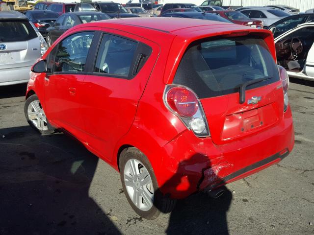 KL8CD6S93DC568210 - 2013 CHEVROLET SPARK 1LT RED photo 3