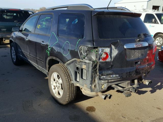 1GKEV13707J137793 - 2007 GMC ACADIA SLE BLACK photo 3