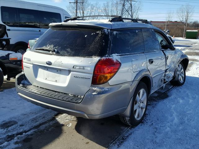 4S4BP61C677305399 - 2007 SUBARU LEGACY OUT SILVER photo 4