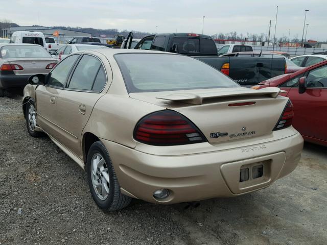 1G2NF52E83M662551 - 2003 PONTIAC GRAND AM S GOLD photo 3