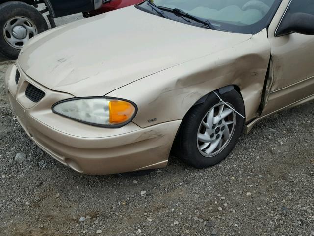 1G2NF52E83M662551 - 2003 PONTIAC GRAND AM S GOLD photo 9