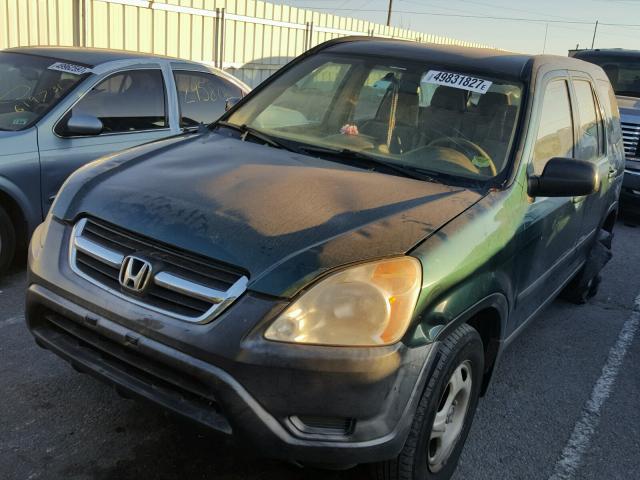 JHLRD78453C047817 - 2003 HONDA CR-V LX GREEN photo 2