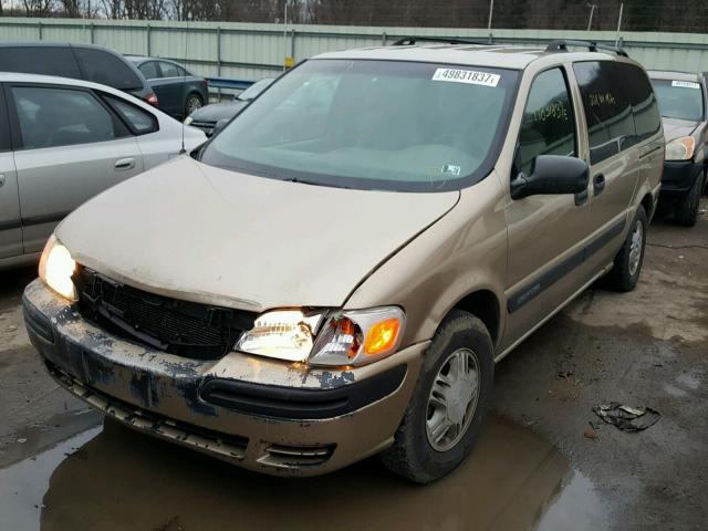 1GNDV23E55D151929 - 2005 CHEVROLET VENTURE LS GOLD photo 2