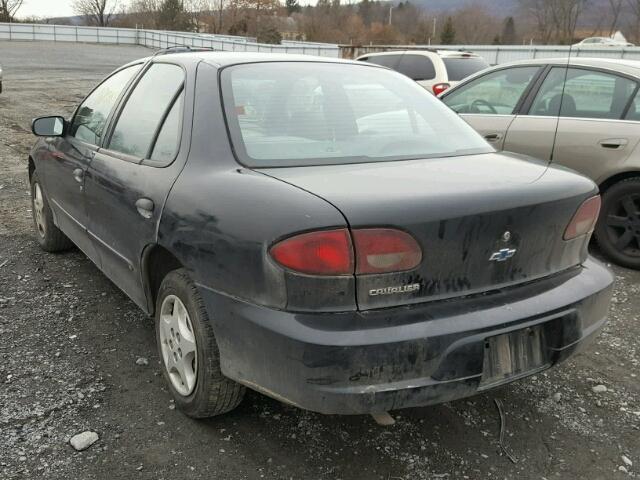 1G1JC5242Y7459065 - 2000 CHEVROLET CAVALIER BLACK photo 3