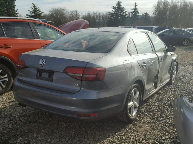 3VW267AJ8GM362752 - 2016 VOLKSWAGEN JETTA S GRAY photo 4