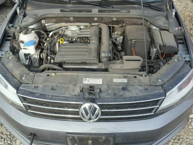 3VW267AJ8GM362752 - 2016 VOLKSWAGEN JETTA S GRAY photo 7