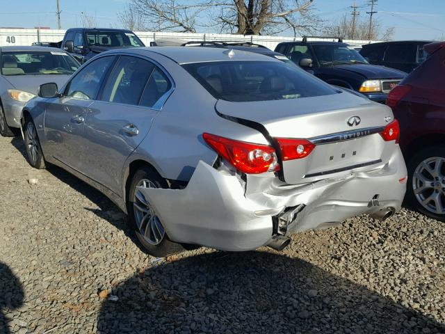 JN1EV7AP9HM744019 - 2017 INFINITI Q50 PREMIU SILVER photo 3