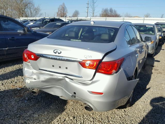 JN1EV7AP9HM744019 - 2017 INFINITI Q50 PREMIU SILVER photo 4