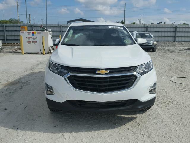 2GNAXJEV9J6195686 - 2018 CHEVROLET EQUINOX LT WHITE photo 9