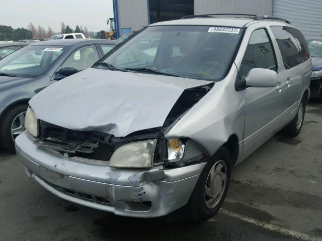 4T3ZF13C52U463171 - 2002 TOYOTA SIENNA LE SILVER photo 2