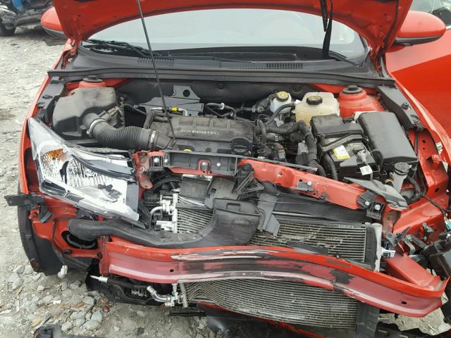 1G1PG5SB5E7381082 - 2014 CHEVROLET CRUZE LTZ RED photo 7