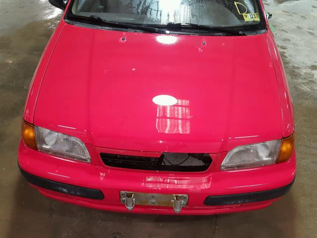 JT2AC52L4V0288122 - 1997 TOYOTA TERCEL CE RED photo 7