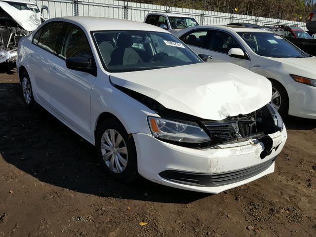 3VW1K7AJ6CM321277 - 2012 VOLKSWAGEN JETTA BASE WHITE photo 1