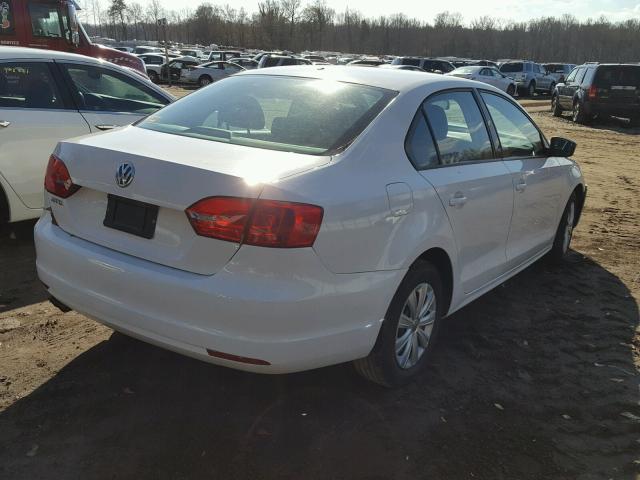 3VW1K7AJ6CM321277 - 2012 VOLKSWAGEN JETTA BASE WHITE photo 4