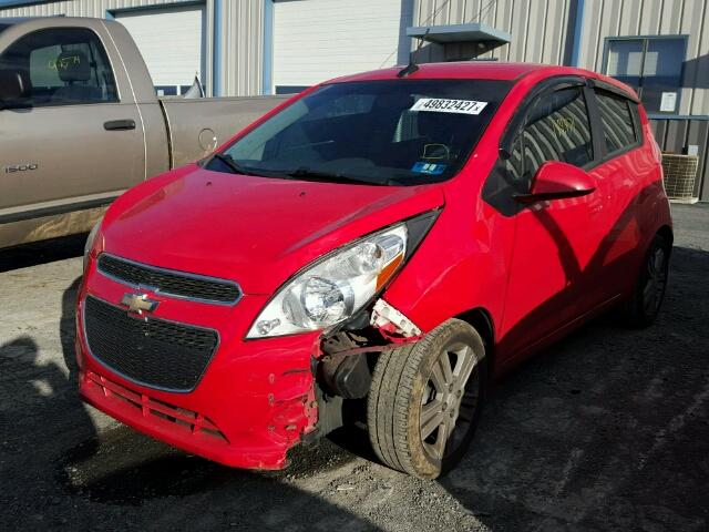 KL8CC6S94DC575377 - 2013 CHEVROLET SPARK 1LT RED photo 2