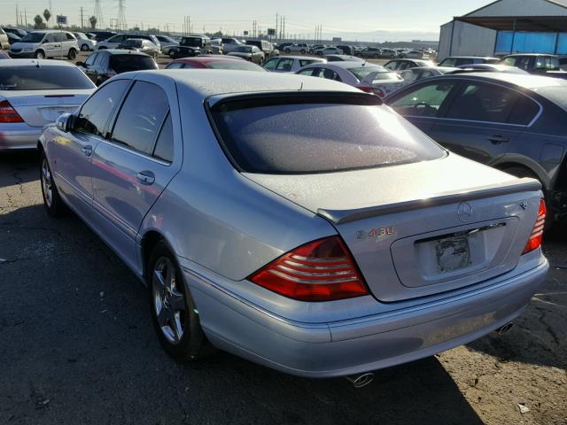 WDBNG70J45A435283 - 2005 MERCEDES-BENZ S 430 SILVER photo 3