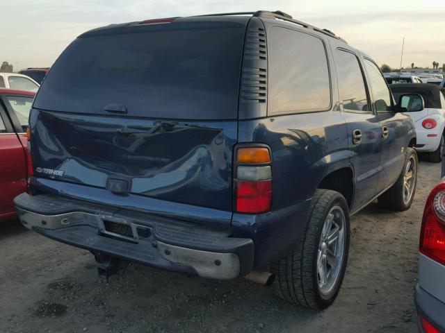 1GNEK13T06J112920 - 2006 CHEVROLET TAHOE K150 BLUE photo 4