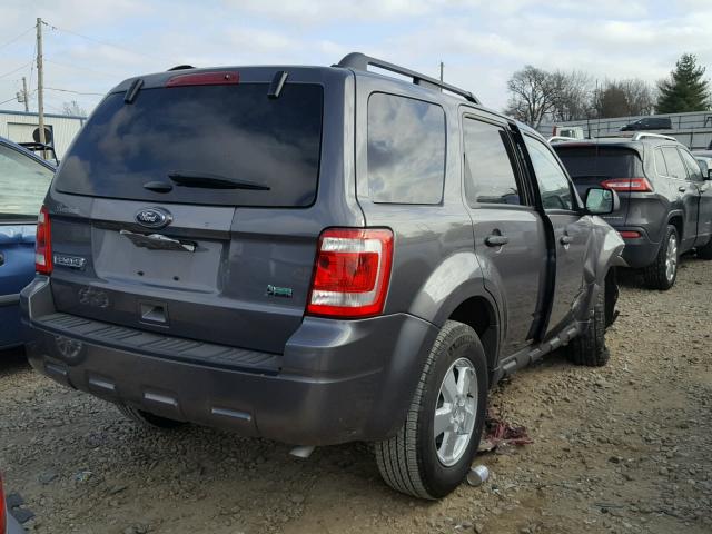 1FMCU0DG3BKB90923 - 2011 FORD ESCAPE XLT GRAY photo 4