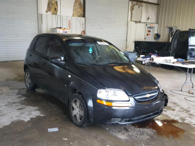 KL1TD66667B744966 - 2007 CHEVROLET AVEO BASE Қара фото 1